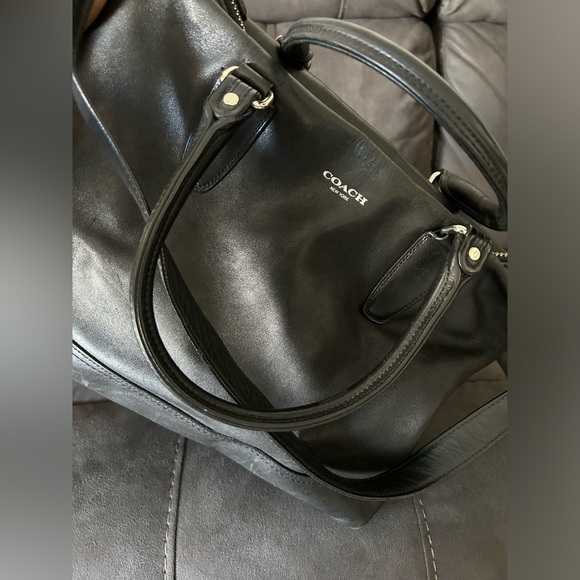 Coach Legacy Rory Bag Black Large Satchel Leather  19892 - Picture 7 of 9